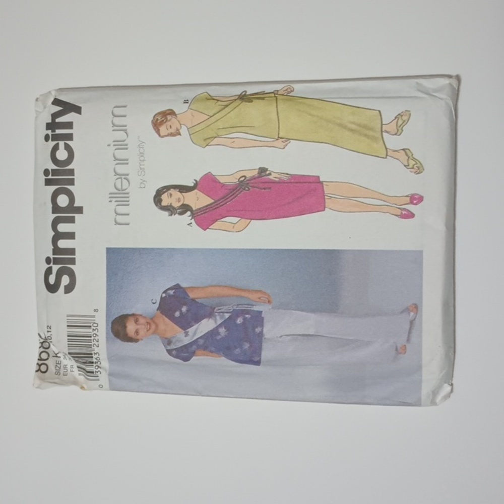 Rare Simplicity 8682 Millennium Women's Sewing Pattern 039363229308 ©1999